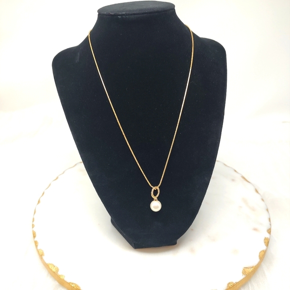 Talbots Jewelry - NWT Talbots gold and pearl minimalist single strand necklace